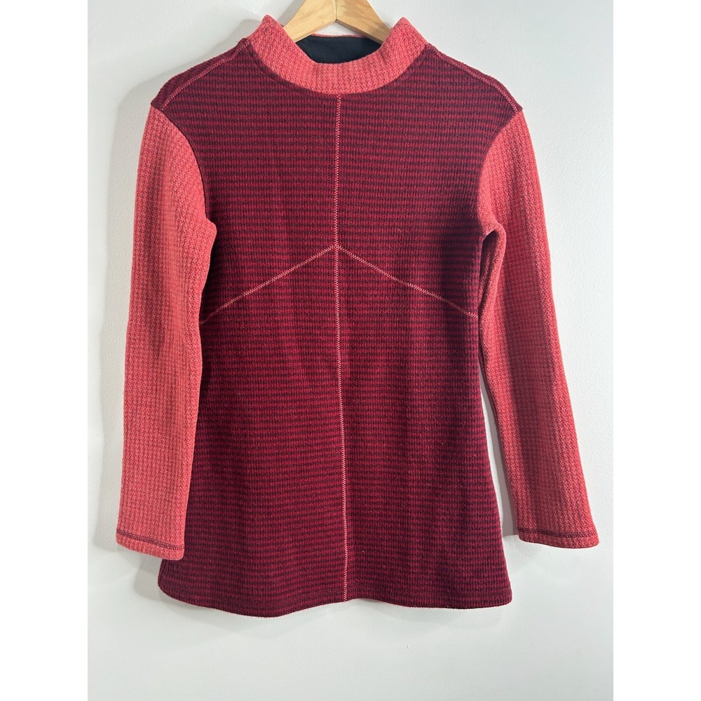 Prana Josette Tunic Sweater Womens XS Chunky Wool Blend Redberry Outdoor Thermal
